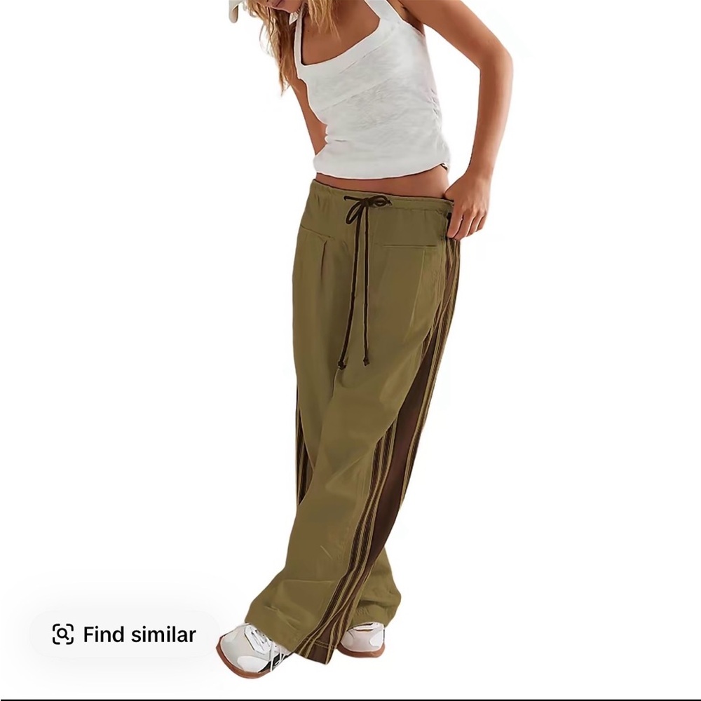 Wide Leg Track Pant